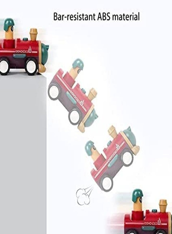 RAMPKD Cute Transport Push N GO 4PCS Set Baby Car Toy for 1 2 Years Old Toddler, Press Go Cars Boys Girls Infant Children Gift, Wind Up Toy (4pc Transport) - Image 3